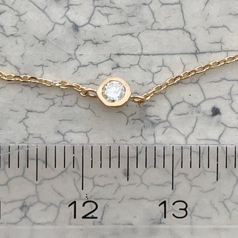 K18YG mini teacup diamond † bracelet